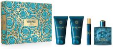 Versace Eros EDP Set - EDP 100 ml + EDP 10 ml + sprchový gel 75 ml + balzám po holení 75 ml Dárková sada