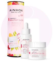 Ainhoa Multivit Glow Multivitamin Set - Krém pro normální pleť 50 ml + sérum 50 ml Dárková sada